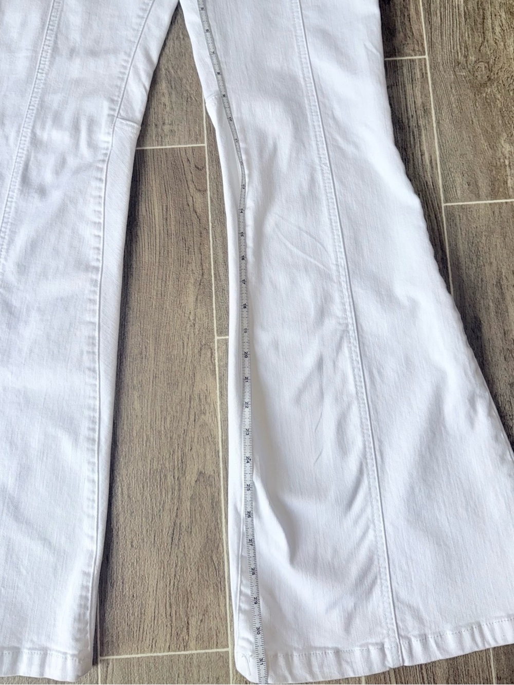 Cello White Flare Pants with Stretch Ponte Knit - Picture 5 of 5